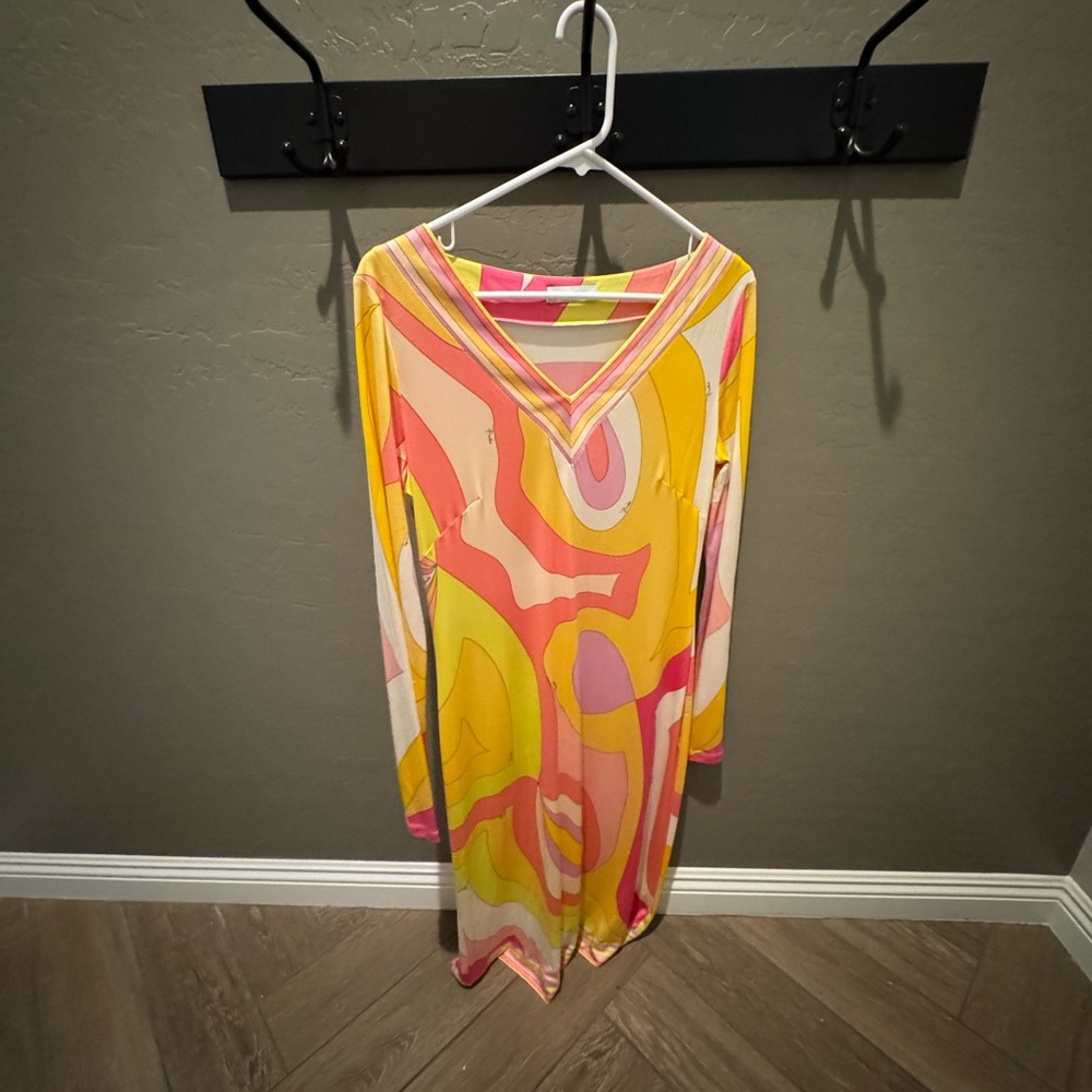 Emilio Pucci- Colorful Long Sleeve Dress